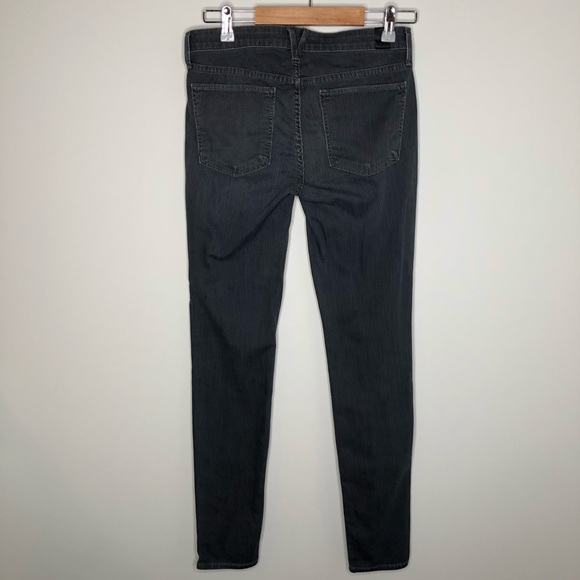 Vince Riley Grey Stripe Skinny Jeans - Picture 6 of 11